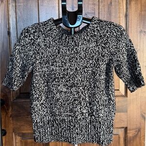 Chunky Knit Black and White Sweater